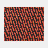 Geschmackvolle Bacon Strips Muster Fleecedecke (Vorderseite (Horizontal))