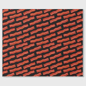 Geschmackvolle Bacon Strips Muster Geschenkpapier (Flach)