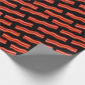 Geschmackvolle Bacon Strips Muster Geschenkpapier (Ecke)