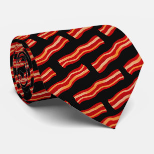 Geschmackvolle Bacon Strips Muster Krawatte