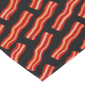 Geschmackvolle Bacon Strips Muster Kurzer Tischläufer (Ecke)