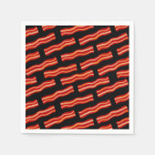 Geschmackvolle Bacon Strips Muster Serviette (Vorderseite)
