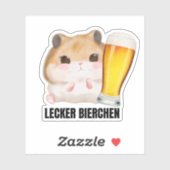 Geschmackvolle Bier X Sad Hamster Meme Beer Wheat Aufkleber (Blatt)