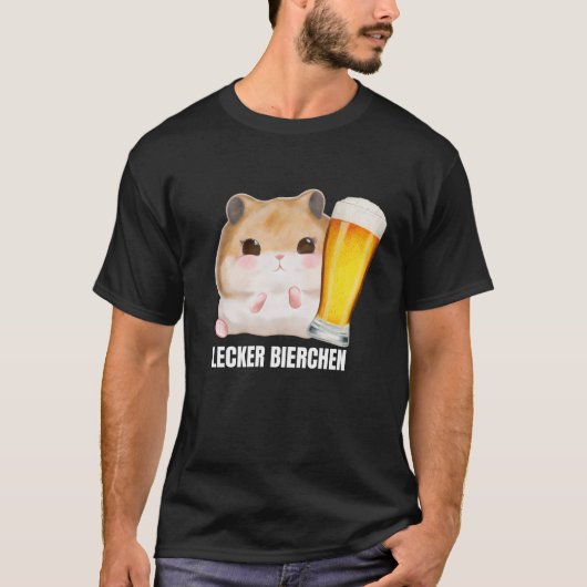 Geschmackvolle Bier X Sad Hamster Meme Beer Wheat  T-Shirt (Vorderseite)