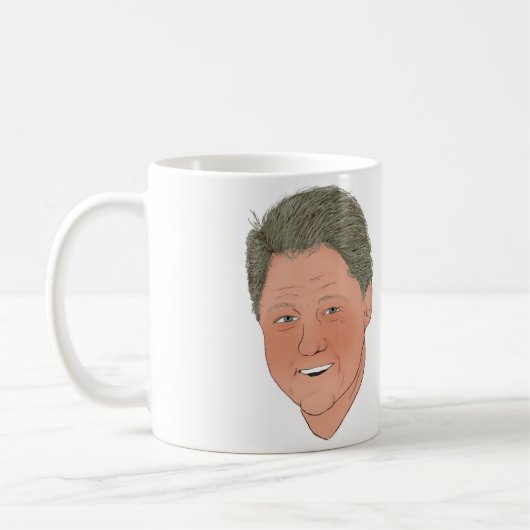 Geschmackvolle Bill Clinton Tasse! Kaffeetasse (Links)