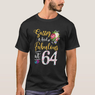 Geschmackvolle Blüten mit 64 Jahren 64 t T-Shirt