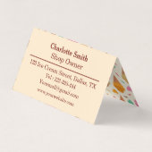 Geschmackvolle, bunte Eissorten Visitenkarten (Rückseite)