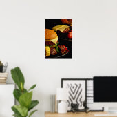 Geschmackvolle Burger und Kebabs für Lebensmittell Poster (Heimbüro)