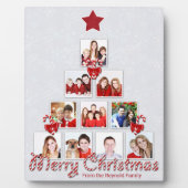 Geschmackvolle Candy Cane Weihnachtsbaum Foto Coll Fotoplatte (Vorderseite)