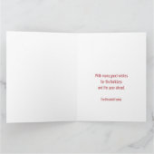 Geschmackvolle Candy Cane Weihnachtsbaum Foto Coll Karte (Innenseite)