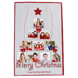 Geschmackvolle Candy Cane Weihnachtsbaum Foto Coll Mittlere Geschenktüte