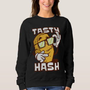 Geschmackvolle Hash Browns Frühstück Food Hash Bro Sweatshirt