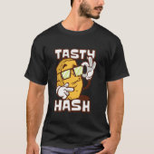 Geschmackvolle Hash Browns Frühstück Food Hash Bro T-Shirt (Vorderseite)