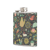 Geschmackvolle helle Tee-Karte Flachmann (Links)