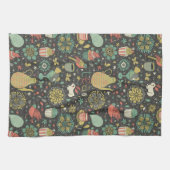 Geschmackvolle helle Tee-Karte Geschirrtuch (Horizontal)