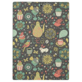 Geschmackvolle helle Tee-Karte Klemmbrett (Rückseite)