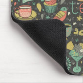 Geschmackvolle helle Tee-Karte Mousepad (Ecke)