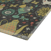 Geschmackvolle helle Tee-Karte Schneidebrett (Ecke)