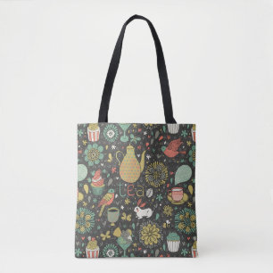 Geschmackvolle helle Tee-Karte Tasche