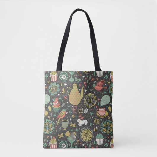 Geschmackvolle helle Tee-Karte Tasche (Vorderseite)