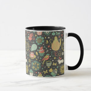 Geschmackvolle helle Tee-Karte Tasse