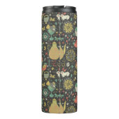 Geschmackvolle helle Tee-Karte Thermosbecher (Rückseite)