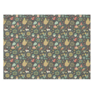 Geschmackvolle helle Tee-Karte Tischdecke