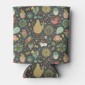 Geschmackvolle, helle Teekarte Dosenkühler (Vorderseite)