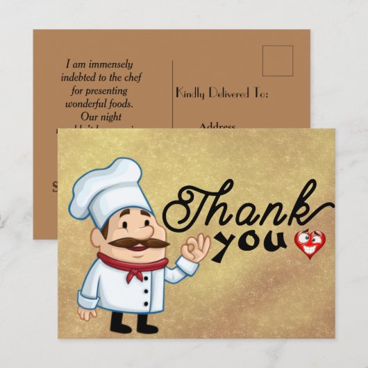 Geschmackvolle Küche Postkarte (Vorne/Hinten)