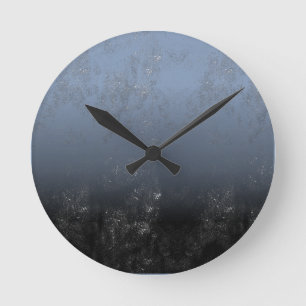 Geschmackvolle monochrome künstlerische Blotch und Runde Wanduhr