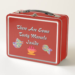 Geschmackvolle Morsels Retro Alte Schule Metall Brotdose