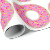 Geschmackvolle Novelty Pink Donuts Geschenkpapier (Rolleneckpunkt)