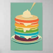 Geschmackvolle Pancakes Poster (Vorne)