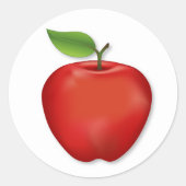 Geschmackvolle Red Delicious Apple Stickers (Vorderseite)