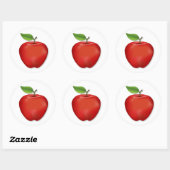 Geschmackvolle Red Delicious Apple Stickers (Blatt)