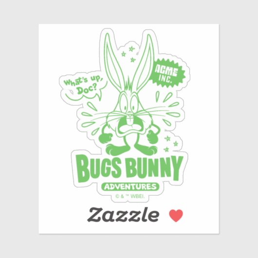 Geschmackvolle Retro BUGS BUNNY™ Aufkleber (Blatt)