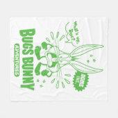 Geschmackvolle Retro BUGS BUNNY™ Fleecedecke (Vorderseite (Horizontal))