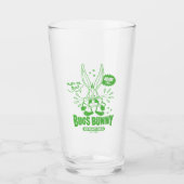 Geschmackvolle Retro BUGS BUNNY™ Glas (Vorderseite)