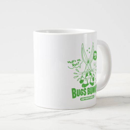 Geschmackvolle Retro BUGS BUNNY™ Jumbo-Tasse (Vorderseite Rechts)
