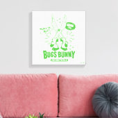 Geschmackvolle Retro BUGS BUNNY™ Leinwanddruck (Insitu (Wohnzimmer))