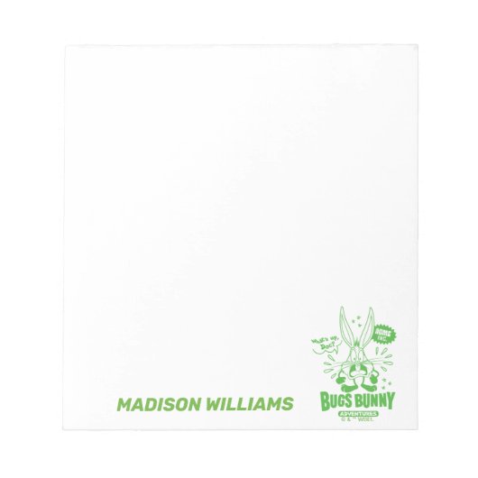 Geschmackvolle Retro BUGS BUNNY™ Notizblock (Vorderseite)