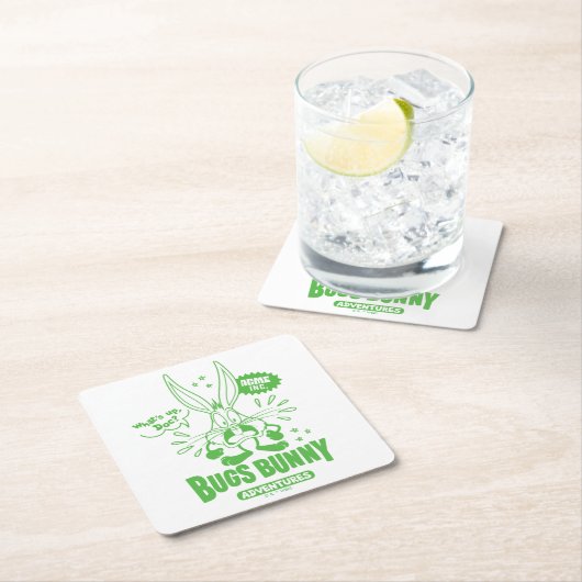 Geschmackvolle Retro BUGS BUNNY™ Rechteckiger Pappuntersetzer (Vor Ort)