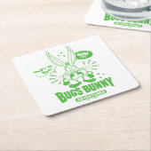 Geschmackvolle Retro BUGS BUNNY™ Rechteckiger Pappuntersetzer (angewinkelt)