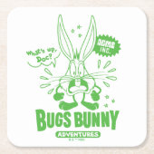 Geschmackvolle Retro BUGS BUNNY™ Rechteckiger Pappuntersetzer (Vorderseite)