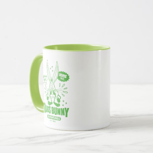 Geschmackvolle Retro BUGS BUNNY™ Tasse (Vorderseite Links)