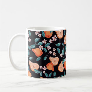 Geschmackvolle, saftige Birnen. Nahtlose Fruchtmus Kaffeetasse