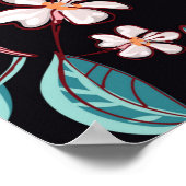 Geschmackvolle, saftige Birnen. Nahtlose Fruchtmus Poster (Ecke)