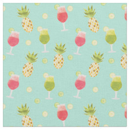 Geschmackvolle tropische Cocktails und Fruchtmuste Stoff