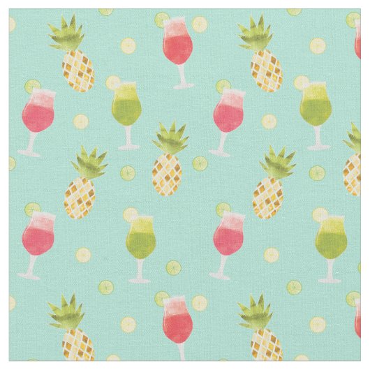 Geschmackvolle tropische Cocktails und Fruchtmuste Stoff (Nahaufnahme)