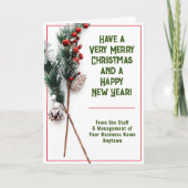 Geschmackvolle und stilvolle Weihnachtskarte Feiertagskarte (Vorderseite)